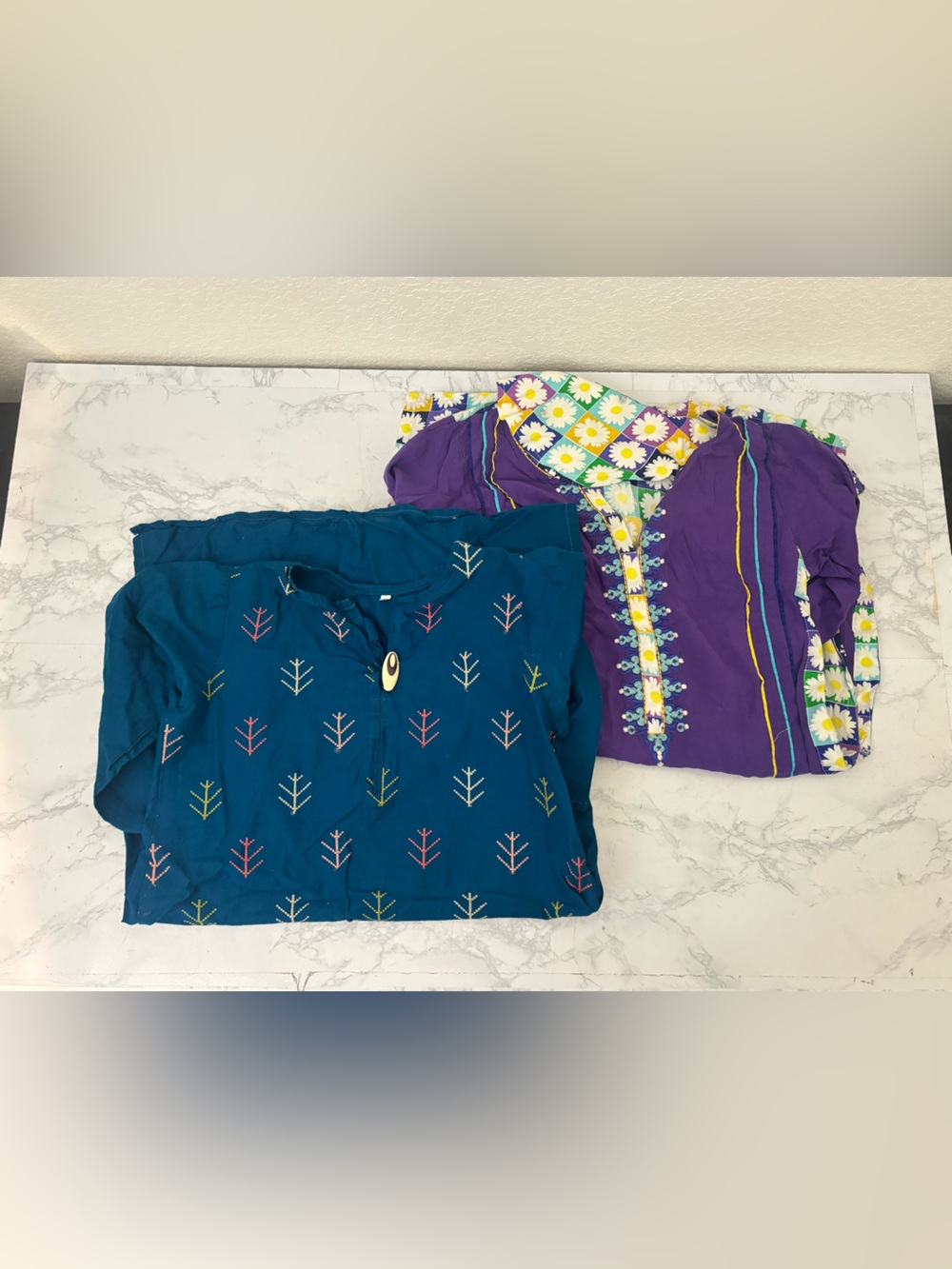 Edenrobe Girls Dresses Sz 32-34 Lot Of 2 Pullover Ethnic Geometric Robes